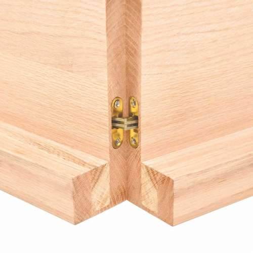 Stolna ploča 140x40x(2-6) cm od hrastovine sa živim rubom - Prirodna 140 x 40 x 6 cm 1 Cijena