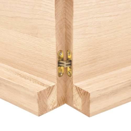 Stolna ploča 140x40x(2-6) cm od hrastovine sa živim rubom - Prirodna 140 x 40 x 6 cm 1 Cijena