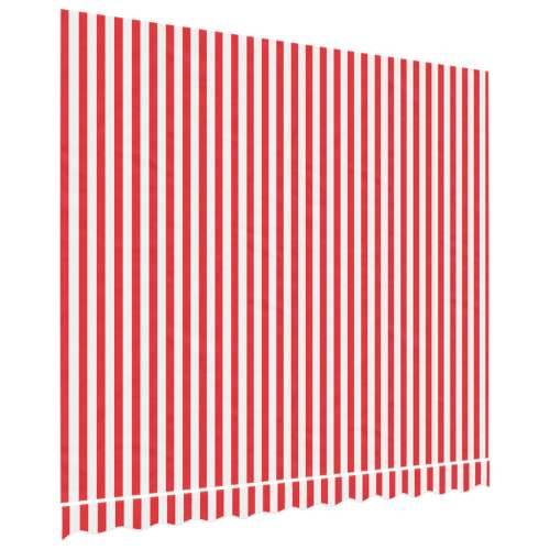 Platno za tendu - Zamjenska tkanina za tendu crveno-bijela prugasta 3 x 2,5 m - Crvena i bijela 300 x 250 cm 1 Cijena