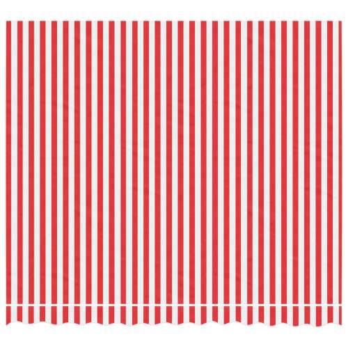 Platno za tendu - Zamjenska tkanina za tendu crveno-bijela prugasta 3 x 2,5 m - Crvena i bijela 300 x 250 cm 1 Cijena