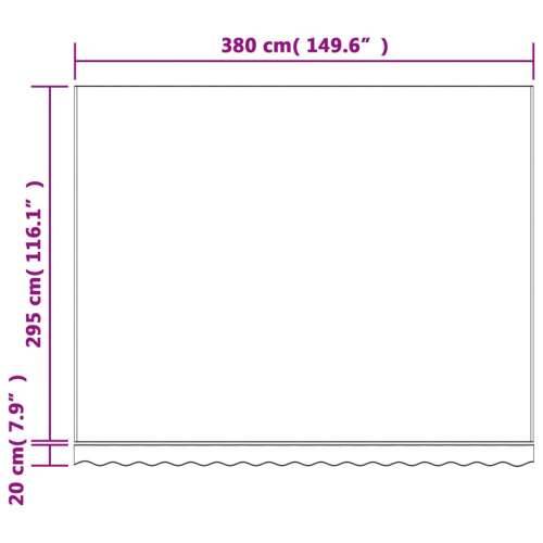 Zamjenska tkanina za tendu crveno-bijela prugasta 4 x 3 m Cijena