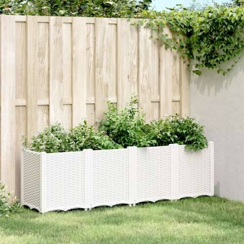 Vrtna sadilica bijela 160 x 40 x 53 cm od PP-a - Bijela 160 x 40 x 53 cm 1 Cijena