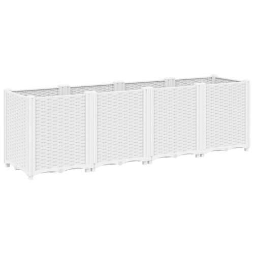 Vrtna sadilica bijela 160 x 40 x 53 cm od PP-a - Bijela 160 x 40 x 53 cm 1 Cijena