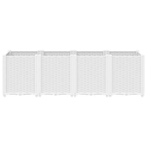 Vrtna sadilica bijela 160 x 40 x 53 cm od PP-a - Bijela 160 x 40 x 53 cm 1 Cijena