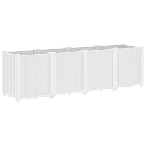 Vrtna sadilica bijela 160 x 40 x 53 cm od PP-a - Bijela 160 x 40 x 53 cm 1 Cijena