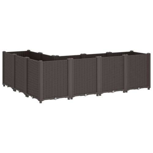 Vrtna sadilica smeđa 160 x 120 x 53 cm PP - Smeđa 160 x 120 x 53 cm 1 Cijena