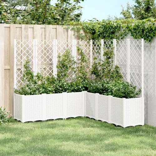 Vrtna sadilica s rešetkom bijela 160 x 160 x 140 cm PP - Bijela 160 x 160 x 140 cm 1 Cijena