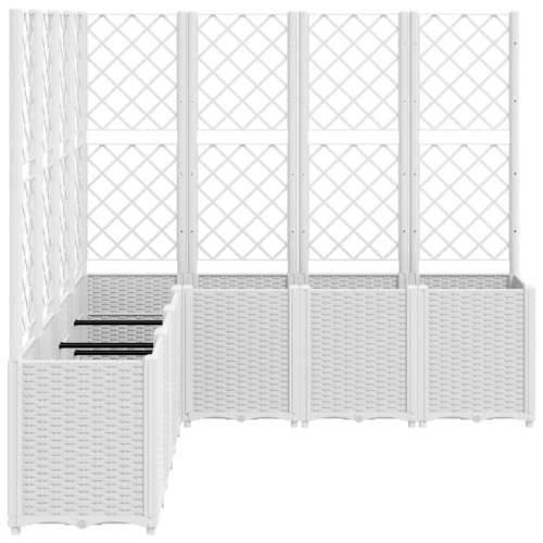 Vrtna sadilica s rešetkom bijela 160 x 160 x 140 cm PP - Bijela 160 x 160 x 140 cm 1 Cijena