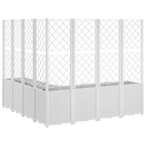 Vrtna sadilica s rešetkom bijela 160 x 160 x 140 cm PP - Bijela 160 x 160 x 140 cm 1 Cijena