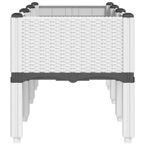 Vrtna sadilica s nogama bijela 120 x 40 x 42 cm PP - Bijela 120 x 40 x 42 cm 1 Cijena