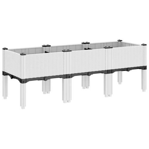 Vrtna sadilica s nogama bijela 120 x 40 x 42 cm PP - Bijela 120 x 40 x 42 cm 1 Cijena