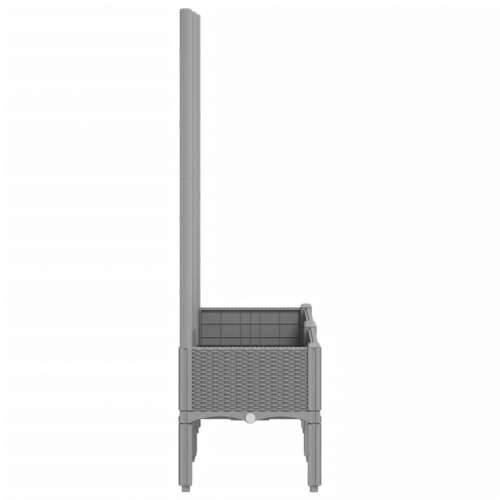 Vrtna sadilica s rešetkom svjetlosiva 80 x 40 x 142 cm PP - Svjetlosiva 80 x 40 x 142 cm 1 Cijena