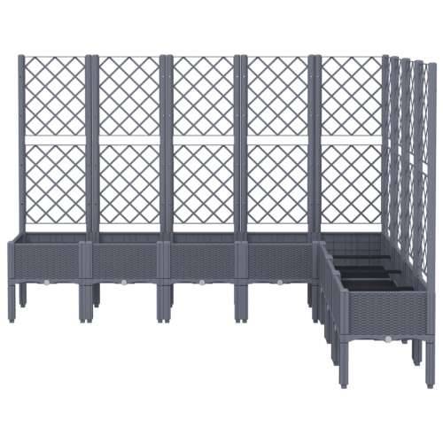 Vrtna sadilica s rešetkom plava siva 200 x 160 x 142 cm PP - Plavo-siva 200 x 160 x 142 cm 1 Cijena