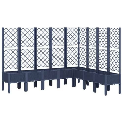 Vrtna sadilica s rešetkom plava siva 200 x 160 x 142 cm PP - Plavo-siva 200 x 160 x 142 cm 1 Cijena