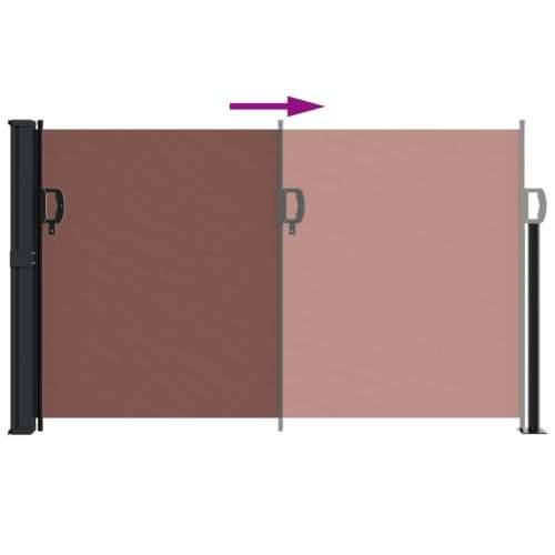 Bočna tenda na uvlačenje smeđa 120 x 500 cm - Smeđa 120 x 500 cm 1 Cijena