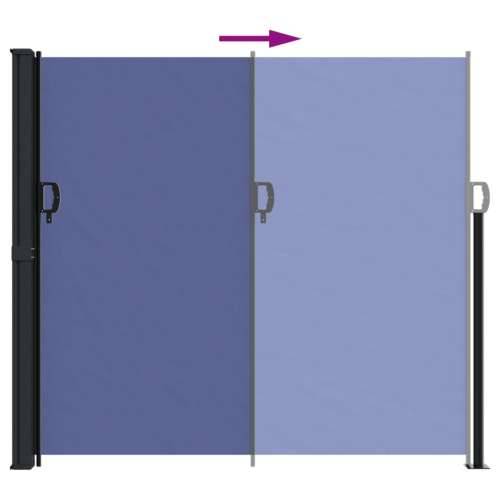 Bočna tenda na uvlačenje plava 180 x 500 cm - Plava 180 x 500 cm 1 Cijena
