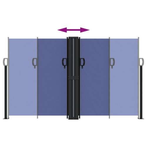 Bočna tenda na uvlačenje plava 140x1200 cm - Plava 140 x 1200 cm 1 Cijena
