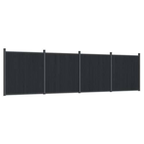 Panel za ogradu sivi 699 x 186 cm WPC Cijena