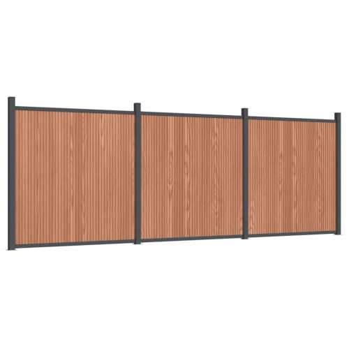 Panel za ogradu smeđi 526 x 186 cm WPC - Smeđa 526 x 186 cm 1 Cijena