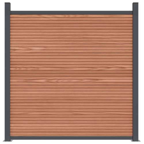 Panel za ogradu smeđi 526 x 186 cm WPC - Smeđa 526 x 186 cm 1 Cijena