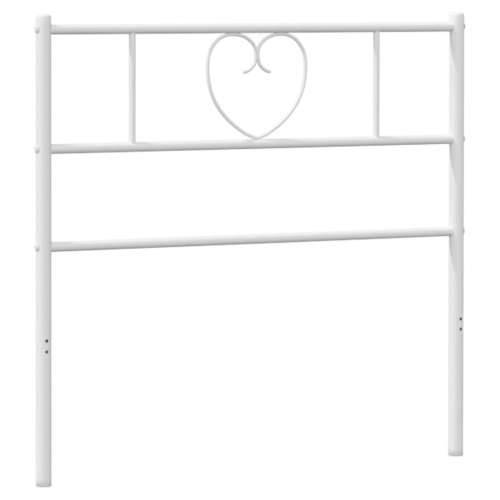 Metalno uzglavlje bijelo 107 cm - Bijela 107 cm 1 Cijena