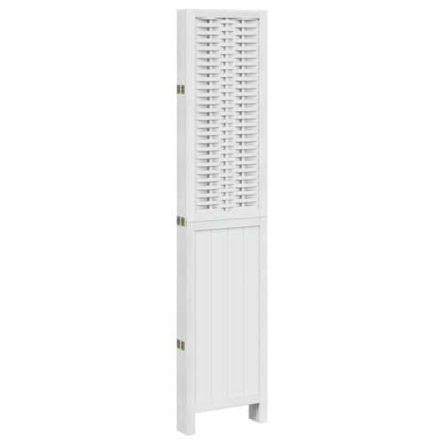 Paravan - Sobna pregrada s 5 panela bijela od masivnog drva paulovnije - 40 x 180 cm 5 Cijena