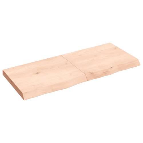 Zidna polica 120x50x(2-6) cm neobrađena masivna hrastovina - Prirodna 120 x 50 x 6 cm 1 Cijena