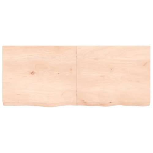 Zidna polica 120x50x(2-6) cm neobrađena masivna hrastovina - Prirodna 120 x 50 x 6 cm 1 Cijena