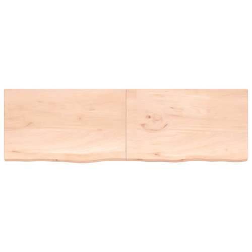 Zidna polica 200x60x(2-4) cm neobrađena masivna hrastovina - Prirodna 200 x 60 x 4 cm 1 Cijena