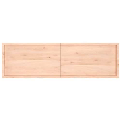 Zidna polica 200x60x(2-4) cm neobrađena masivna hrastovina - Prirodna 200 x 60 x 4 cm 1 Cijena