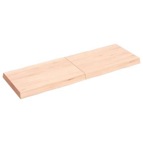 Stolna ploča 120x40x(2-6) cm od hrastovine sa živim rubom - Prirodna 120 x 40 x 6 cm 1 Cijena
