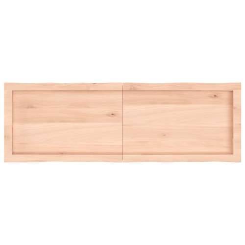 Stolna ploča 120x40x(2-6) cm od hrastovine sa živim rubom - Prirodna 120 x 40 x 6 cm 1 Cijena