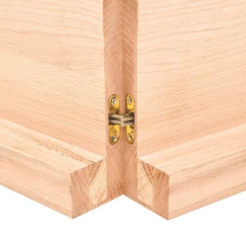 Stolna ploča 120x40x(2-6) cm od hrastovine sa živim rubom - Prirodna 120 x 40 x 6 cm 1 Cijena