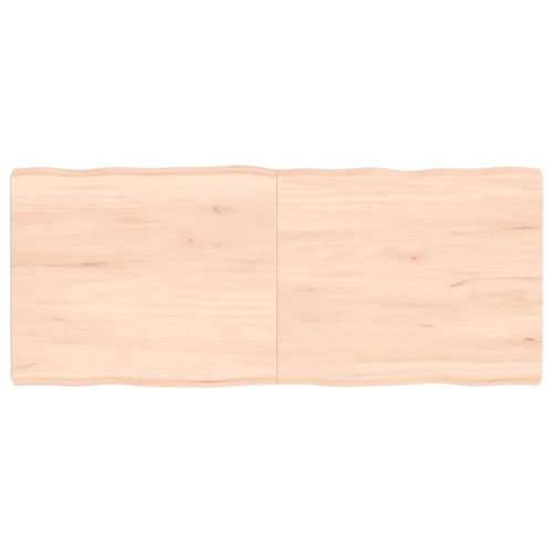 Stolna ploča 120x50x(2-6) cm od hrastovine sa živim rubom - Prirodna 120 x 50 x 6 cm 1 Cijena
