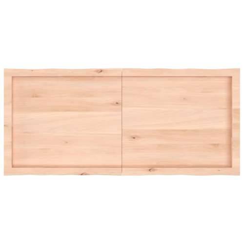 Stolna ploča 120x50x(2-6) cm od hrastovine sa živim rubom - Prirodna 120 x 50 x 6 cm 1 Cijena