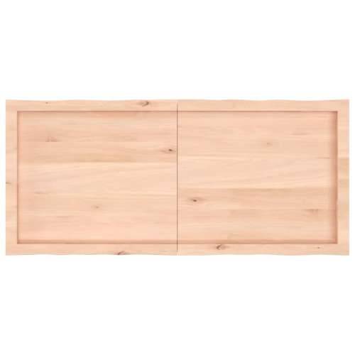 Stolna ploča 120x50x(2-6) cm od hrastovine sa živim rubom - Prirodna 120 x 50 x 6 cm 1 Cijena