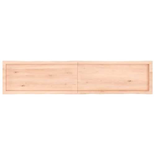Stolna ploča 180x40x(2-6) cm od hrastovine sa živim rubom - Prirodna 180 x 40 x 6 cm 1 Cijena