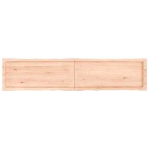 Stolna ploča 180x40x(2-6) cm od hrastovine sa živim rubom - Prirodna 180 x 40 x 6 cm 1 Cijena