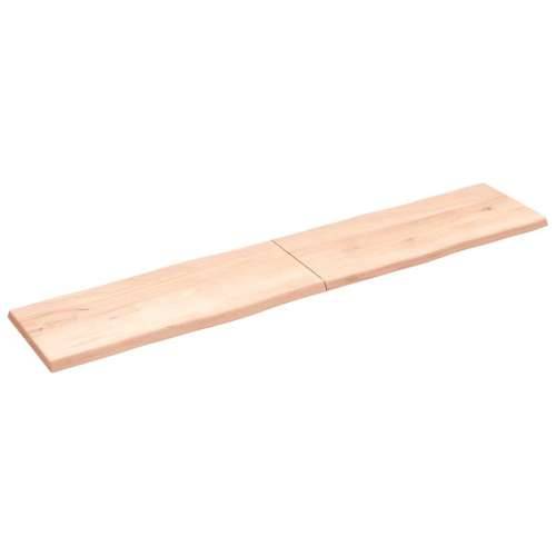 Stolna ploča 200x40x(2-4) cm od hrastovine sa živim rubom - Prirodna 200 x 40 x 4 cm 1 Cijena