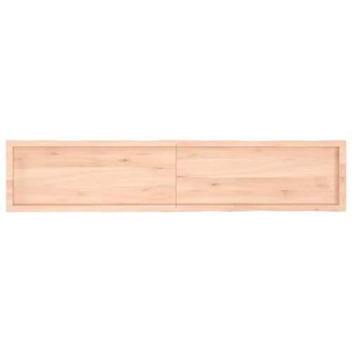 Stolna ploča 200x40x(2-4) cm od hrastovine sa živim rubom - Prirodna 200 x 40 x 4 cm 1 Cijena