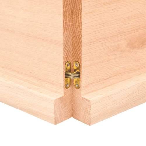 Stolna ploča 200x40x(2-4) cm od hrastovine sa živim rubom - Prirodna 200 x 40 x 4 cm 1 Cijena