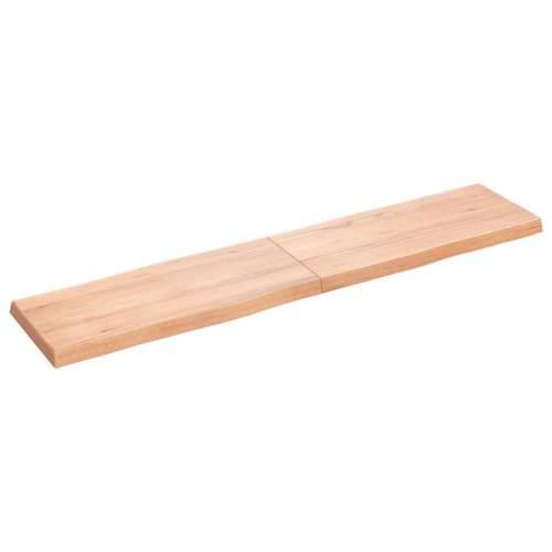 Stolna ploča svjetlosmeđa 180x40x(2-6) cm obrađena hrastovina - Svjetlosmeđa 180 x 40 x 6 cm 1 Cijena