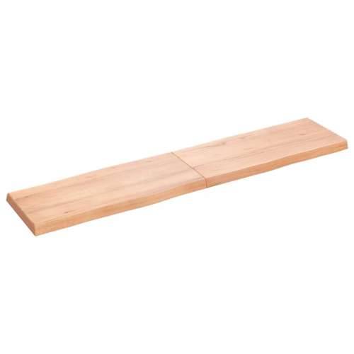 Stolna ploča svjetlosmeđa 180x40x(2-6) cm obrađena hrastovina - Svjetlosmeđa 180 x 40 x 6 cm 1 Cijena