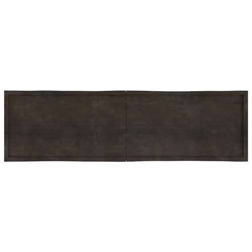 Stolna ploča tamnosmeđa 220x60x(2-6) cm obrađena hrastovina - Tamno smeđa 220 x 60 x 6 cm 1 Cijena