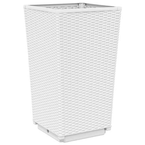 Vrtne sadilice 2 kom bijele 32,5 x 32,5 x 57 cm od PP-a - Bijela 2 Cijena