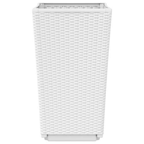 Vrtne sadilice 2 kom bijele 32,5 x 32,5 x 57 cm od PP-a - Bijela 2 Cijena
