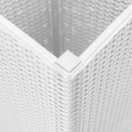 Vrtne sadilice 2 kom bijele 32,5 x 32,5 x 57 cm od PP-a - Bijela 2 Cijena