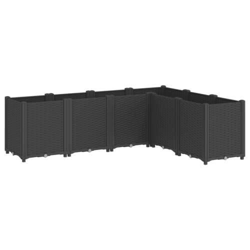 Vrtna sadilica crna 160 x 120 x 53 cm PP - Crna 160 x 120 x 53 cm 1 Cijena