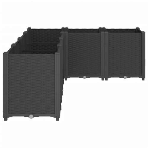 Vrtna sadilica crna 160 x 120 x 53 cm PP - Crna 160 x 120 x 53 cm 1 Cijena
