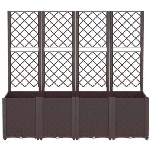 Vrtna sadilica s rešetkom smeđa 160 x 40 x 140 cm PP - Smeđa 160 x 40 x 140 cm 1 Cijena